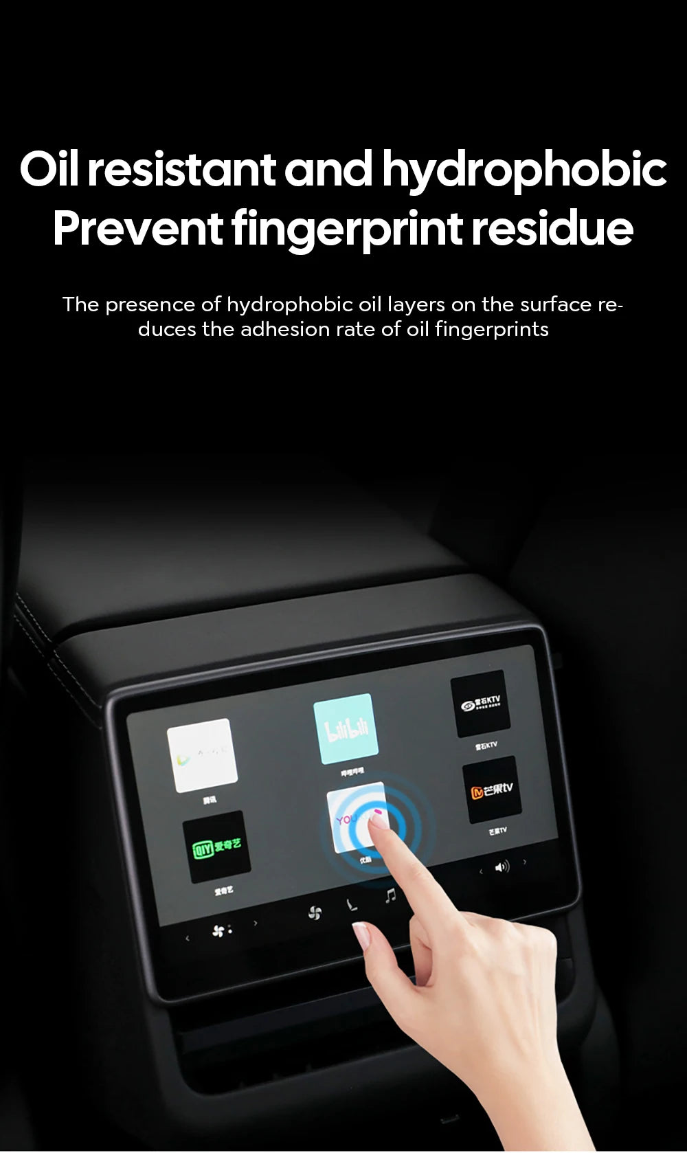 Protezione Schermo in Vetro Temperato Opaco Anti-Riflesso per Tesla Model 3/Y (2021-2025, incluso Highland)